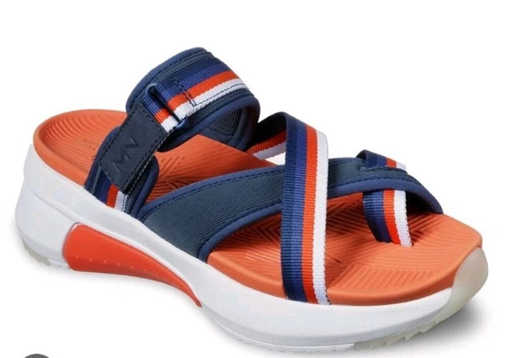 Mark Nason Skechers Modern Jogger 2.0 Bonnie Sandals Size 8.5 Navy Orange